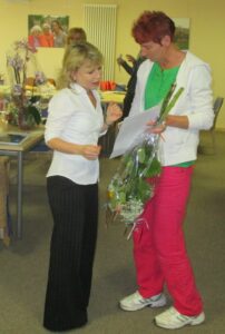 Frau Kolbe mit Frau Neumann