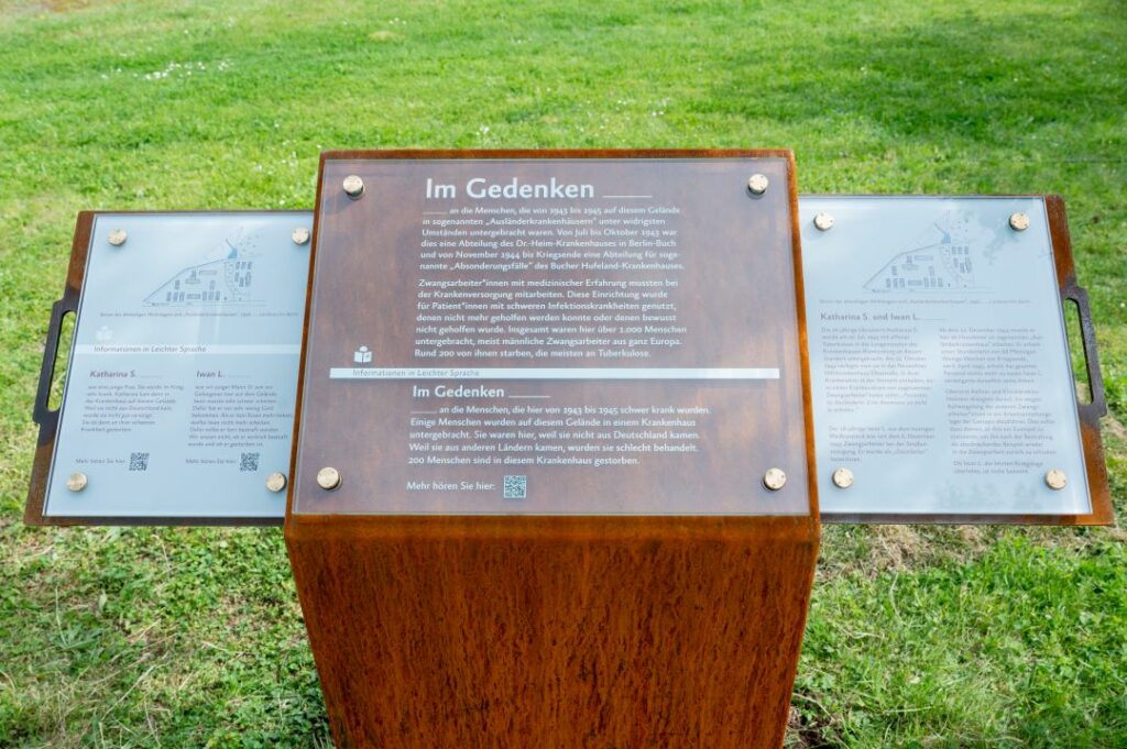 Gedenkstele Ausländerkrankenhaus