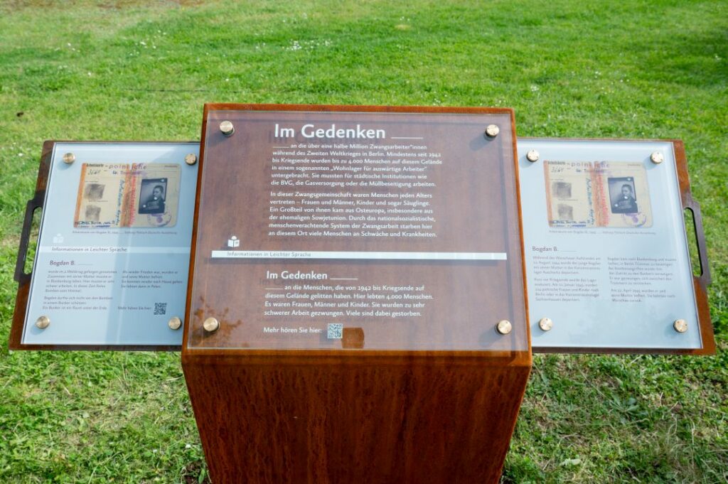 Gedenkstele Zwangsarbeit