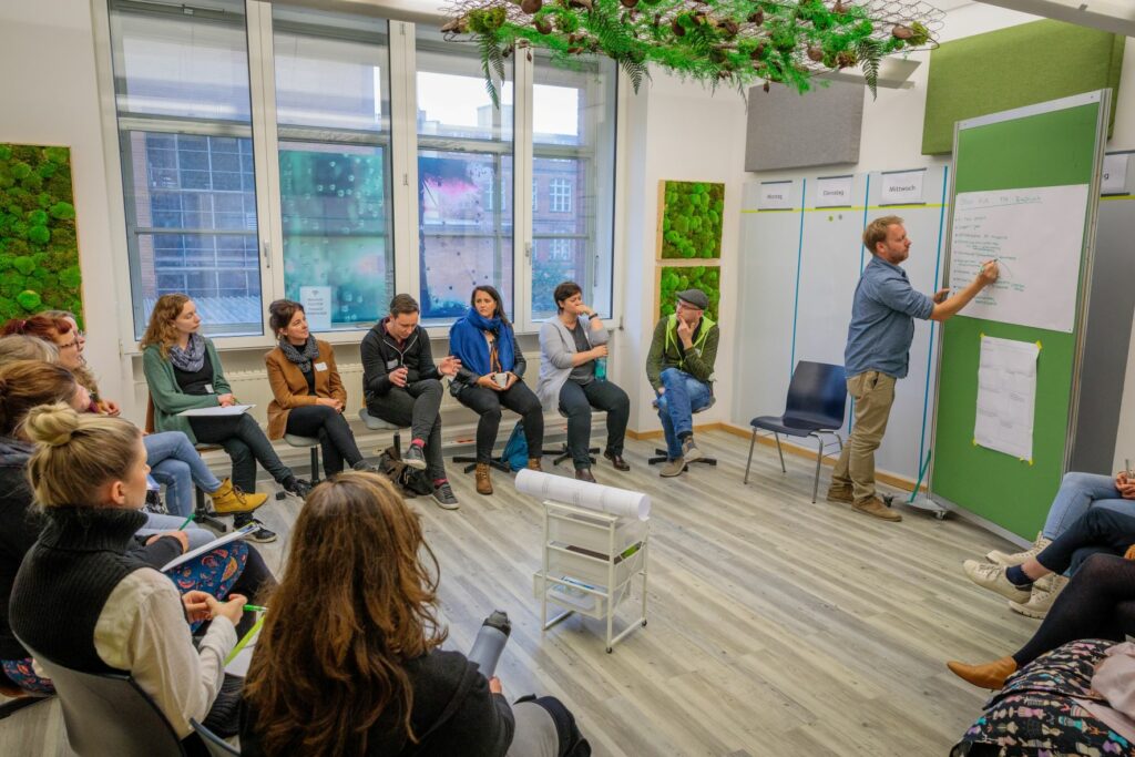 In Gruppen wurden einzelne Themen bearbeitet