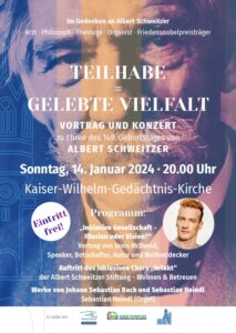 Plakat Gedenkveranstaltung Gedächtniskirche