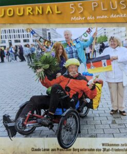 Herr Lerognon im Liegerad