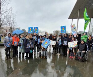 Stiftung bei der Demo gegen rechts